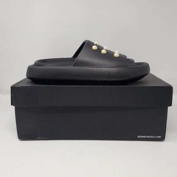 NIB Kenneth Cole Mello Eva Pearl Sandals Size 10 - Picture 15 of 15